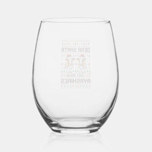 Verre À Vin Sans Pied Conception de chemise vintage arc-en-ciel girafe s