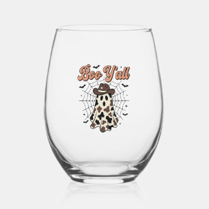 Verre À Vin Sans Pied Conception de fantôme occidental Halloween Boo Yal