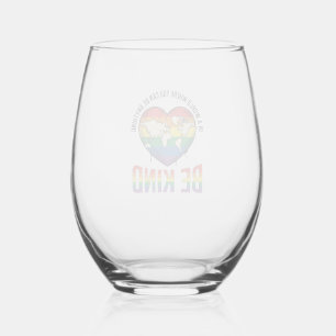 Verre À Vin Sans Pied Conception de T-Shirt vecteur arc-en-ciel cœur mon