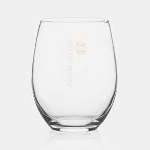 Verre À Vin Sans Pied Conception de vecteur de drapeau vintage de grand-