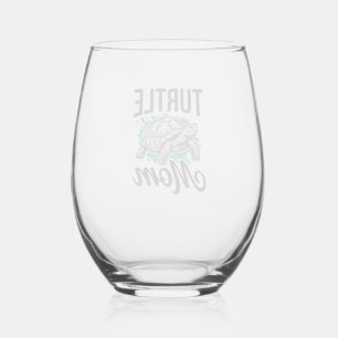 Verre À Vin Sans Pied Conception de vecteur de gravure vintage de maman