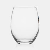 Verre À Vin Sans Pied Conception vectorielle de chevaux de course patrio (Gauche)