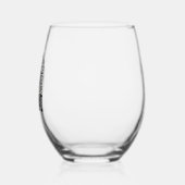 Verre À Vin Sans Pied Conception vectorielle de citation de gravure vint (Droite)