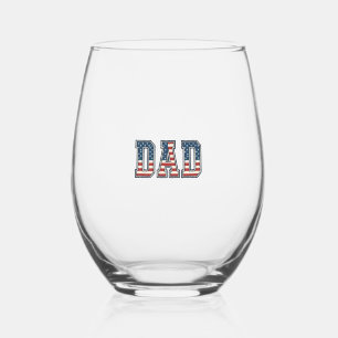 Verre À Vin Sans Pied Conception vectorielle de lettrage de drapeau de p