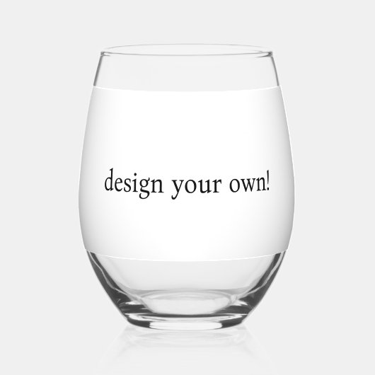 Verre À Vin Sans Pied concevoir votre propre (Recto)