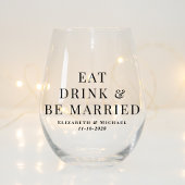 Verre À Vin Sans Pied Consommation moderne Boire être marié Mariage