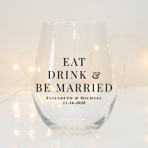 Verre À Vin Sans Pied Consommation moderne Boire être marié Mariage