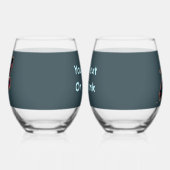 Verre À Vin Sans Pied Corbeau Iridescendant (Gauche)