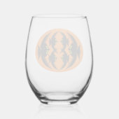 Verre À Vin Sans Pied Corbeaux d'Halloween (Verso)