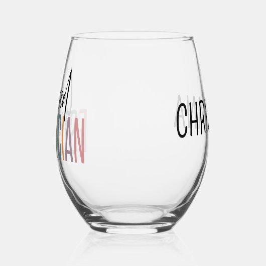 Verre À Vin Sans Pied Cosmetologue Esthétique Personnalisé (Gauche)