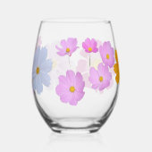 Verre À Vin Sans Pied Cosmos Flowers Drinkware Set (Gauche)