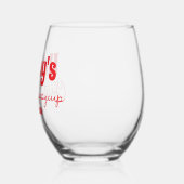 Verre À Vin Sans Pied Coupe Sippy de Noël de Hubby sur mesure (Gauche)