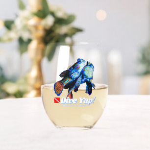 Verre À Vin Sans Pied couple Mandarinfish