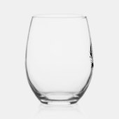 Verre À Vin Sans Pied Couronne de luxe noire (Droite)