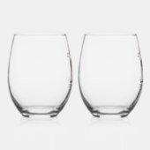 Verre À Vin Sans Pied Cranberry Palms Stemless Wine Glasses (Droite)