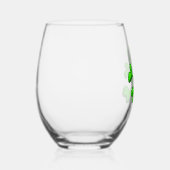 Verre À Vin Sans Pied crâne vert néon (Droite)