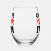 Verre À Vin Sans Pied CREATE-YOUR-OWN DIY Custom upload your design (Gauche)