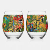 Verre À Vin Sans Pied Création Sauvage (Gauche)