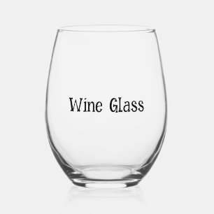 Verre À Vin Sans Pied Créez Votre Propre Promotion de Marque Simple