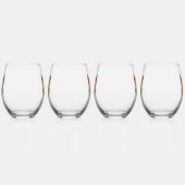 Verre À Vin Sans Pied Crescent Céleste Lune Et Dragons (Gauche)