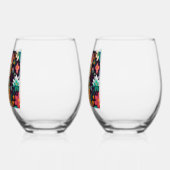 Verre À Vin Sans Pied Crowned Bejewelled Cat (Gauche)