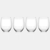 Verre À Vin Sans Pied Custom Class of 2026 Graduation Drinkware Set (Dos)
