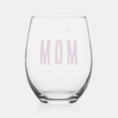 Verre À Vin Sans Pied Custom Massage Best Ever Mom – Personalized Gift (Verso)