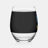 Verre À Vin Sans Pied Cute Australian Shepherd Dog Halloween Jack O Lant (Droite)