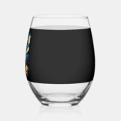 Verre À Vin Sans Pied Cute Australian Shepherd Dog Halloween Jack O Lant (Gauche)