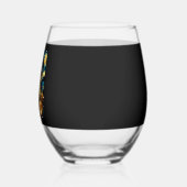 Verre À Vin Sans Pied Cute Bernese mountain Dog Halloween Jack O Lantern (Gauche)