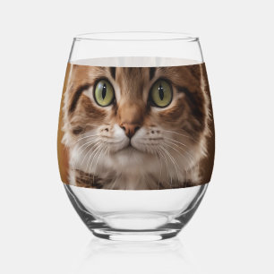 Verre À Vin Sans Pied Cute Kitten