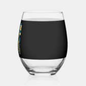 Verre À Vin Sans Pied Cute Siberian Husky Dog Halloween Jack O Lantern P (Gauche)