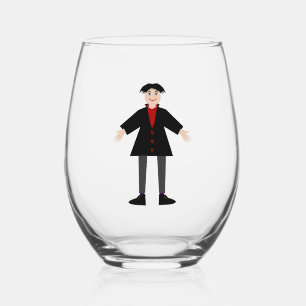 Verre À Vin Sans Pied Cute Vampire Halloween