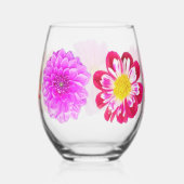 Verre À Vin Sans Pied Dahlias Stemless Wine Glass (Droite)