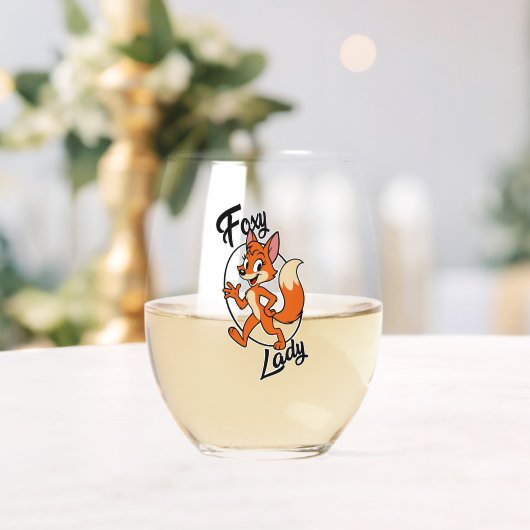 Verre À Vin Sans Pied Dame Glace Fox (Insitu (Mariage))