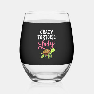 Verre À Vin Sans Pied Dame Tortue Folle Tortues Maman Femmes Tortue (3)
