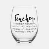 Verre À Vin Sans Pied Définition de l'enseignant (Recto)