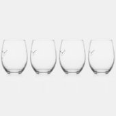 Verre À Vin Sans Pied Demoiselle d'honneur personnalisée (Gauche)