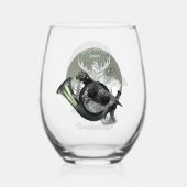 Verre À Vin Sans Pied Deutsch Drahthaar (Verso)