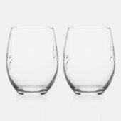 Verre À Vin Sans Pied Deux Mariées Mariage gay Personnalisé Année Est (Gauche)