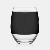 Verre À Vin Sans Pied Dog in Christmas Hat with Books - A Perfect Christ (Droite)