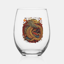 Dragon chinois. Dragon en cercle.