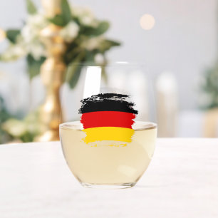 Verre À Vin Sans Pied Drapeau allemand