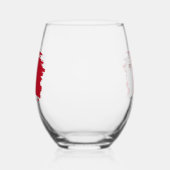 Verre À Vin Sans Pied Drapeau de Malte (Gauche)