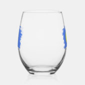 Verre À Vin Sans Pied Drapeau des Palaos (Gauche)