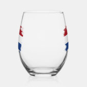 Verre À Vin Sans Pied Drapeau des Pays-Bas (Gauche)