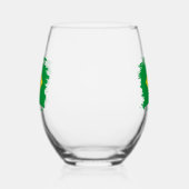 Verre À Vin Sans Pied Drapeau du Brésil (Gauche)