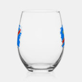 Verre À Vin Sans Pied Drapeau du Congo (Gauche)