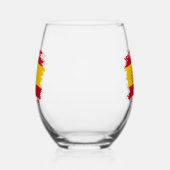 Verre À Vin Sans Pied Drapeau espagnol (Gauche)