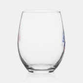 Verre À Vin Sans Pied Drapeau français (Gauche)